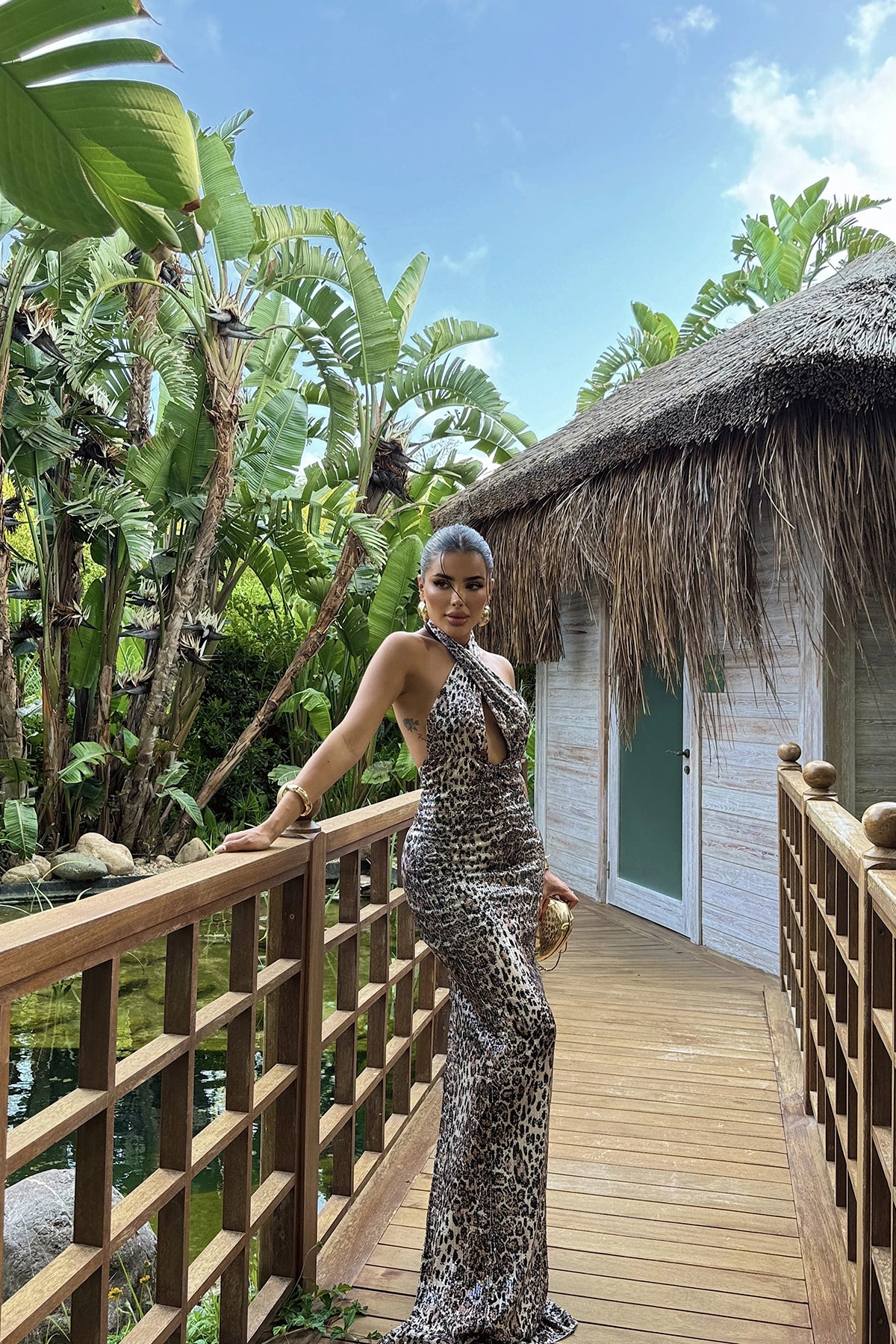 Leopard Pattern Long Dress