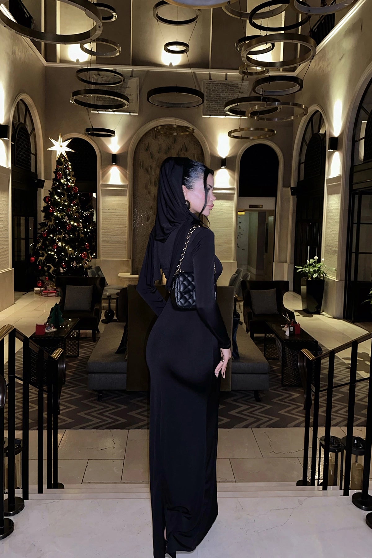 Black Basic Long Dress