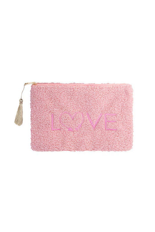 Beautiful Teddy makeup bag - light pink