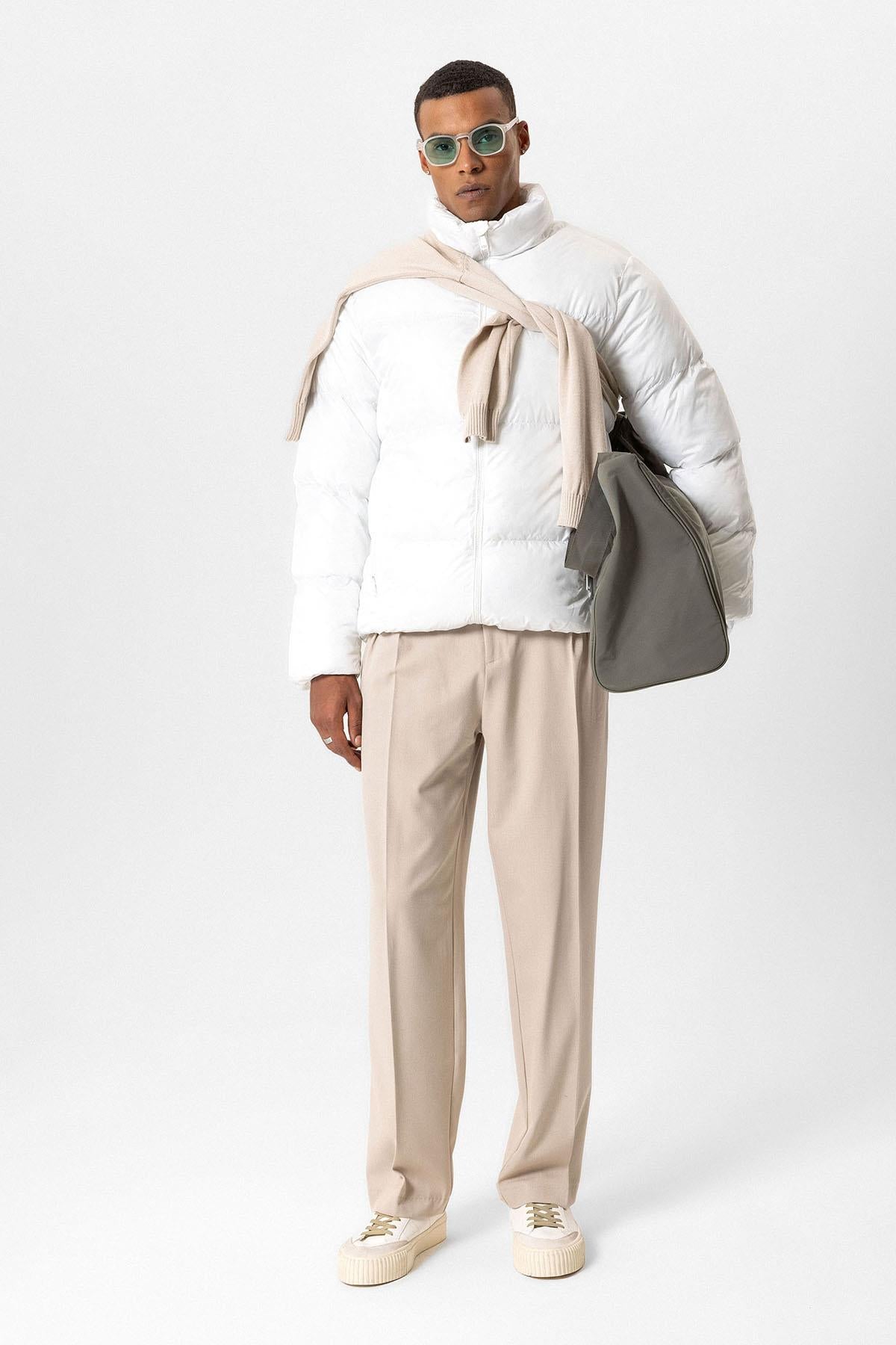 Vertical Collar Rubber Inflatable Coat