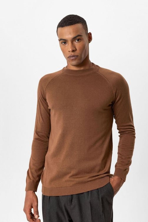 Crew Neck Slim Fit Knitwear Sweater