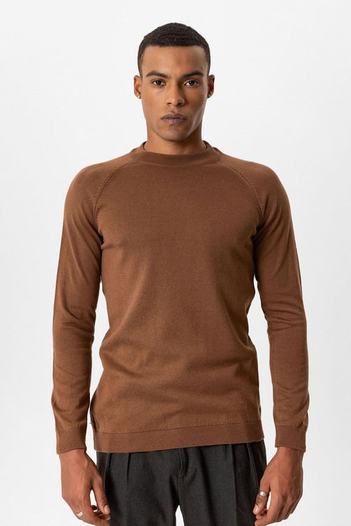 Crew Neck Slim Fit Knitwear Sweater