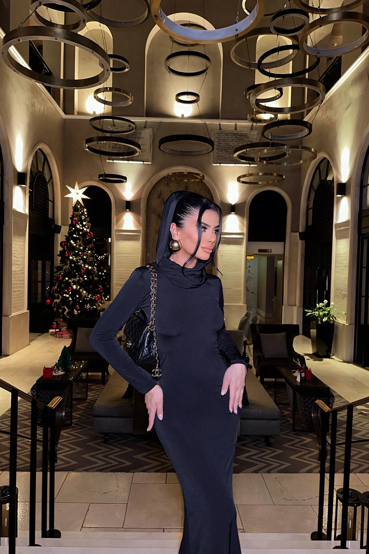 Black Basic Long Dress