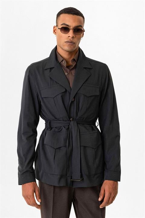 Belted Safari Men's Trench Coat