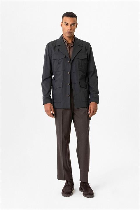 Belted Safari Men's Trench Coat